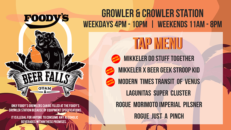 Beer Falls Menu Update June 2021
